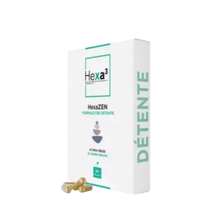 30 Capsules DETENTE 30mg CBD + Aubépine - HexaZEN - Hexa3