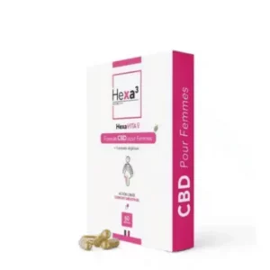 60 Capsules CONFORT MONSTRUEL 50mg CBD + extraits -HexaVITA - Hexa3
