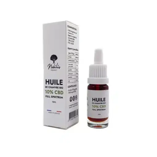 Huile CBD 10% Full Spectrum - 10ml - Nobilis
