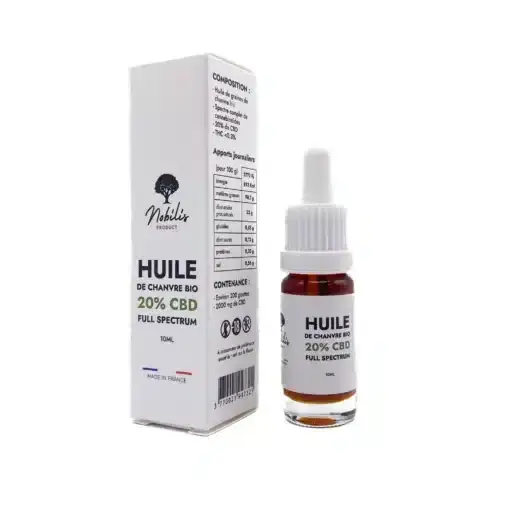 Huile CBD 20% Full Spectrum - 10ml - Nobilis